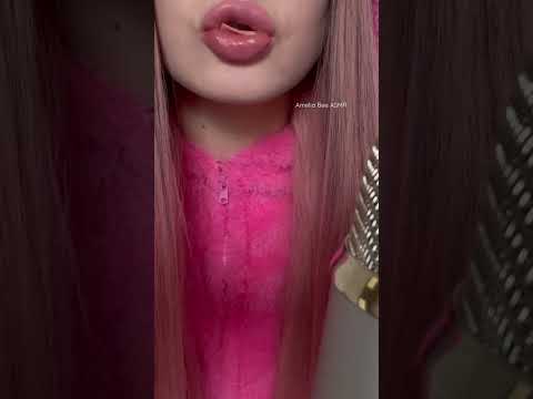 ASMR chewing extra chewing gum & blowing bubbles 💗👅 #bubblegum #gumchewing #chewingsounds