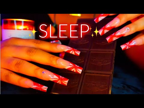 ASMR ✨INTENSE TEXTURED FAST CHOCOLATE TAPPING + SCRATCHING FOR SLEEP & TINGLES 🍫❤️✨