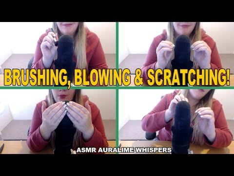 ASMR | Brushing, Blowing & Scratching The Microphone - Whispers