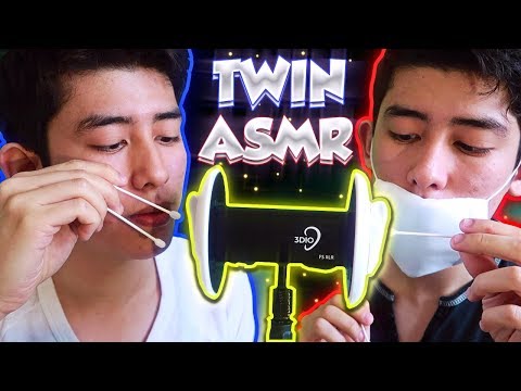 【3DIO ASMR】 Ear cleaning with my secret twin