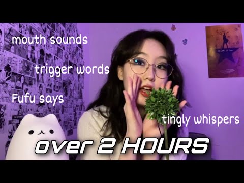 ASMR for SLEEP 😴☁️ Mouth Sounds, Fufu Says, Trigger Words & Tingly Whispers 😝❤️ [COMPILATION]