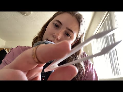 ASMR plucking & snipping away your negativity 💕 trigger words, whispers, + visual triggers