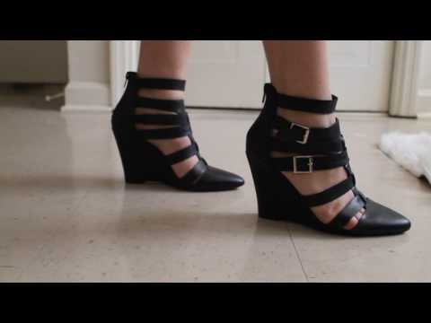ASMR-Sounds brought to you by a pair of Black wedges