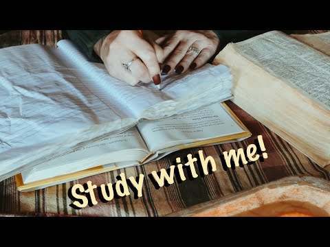 ASMR Study with me! (No talking only) Retro dictionary/dust jacket/crinkle notebook/pencil ✍️