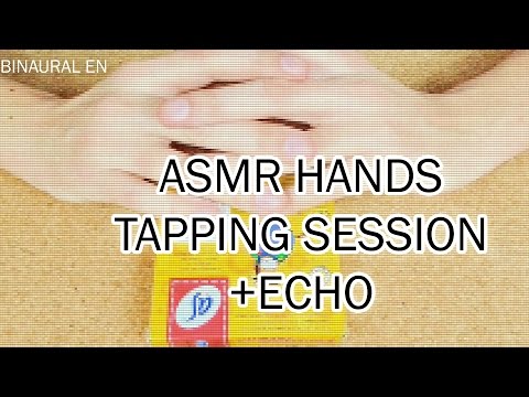 Only Hands Gentle Tapping ASMR. Slow Touching +ECHO +Whispers / Soft Spoke Ear To Ear