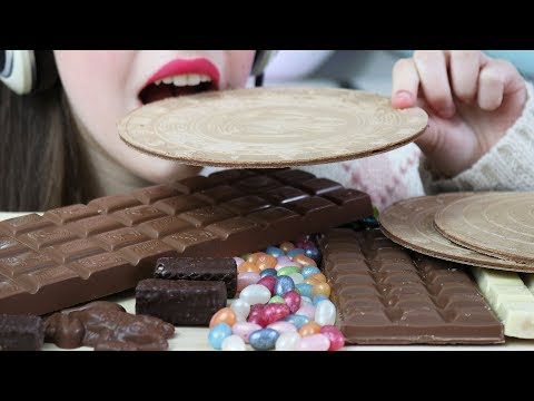 ASMR GIANT WAFERS, SEA JELLY & BEST CHOCOLATE CANDY FOR ASMR (Eating Sounds) No Talking
