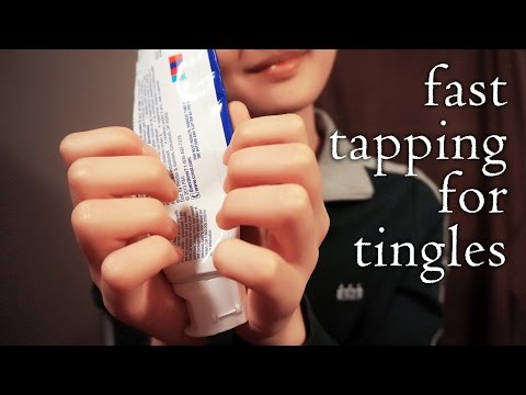 ASMR | Fast / Aggressive Tapping on Plastic Toothpaste Tube (3D binaural) | 600" Tingles #10