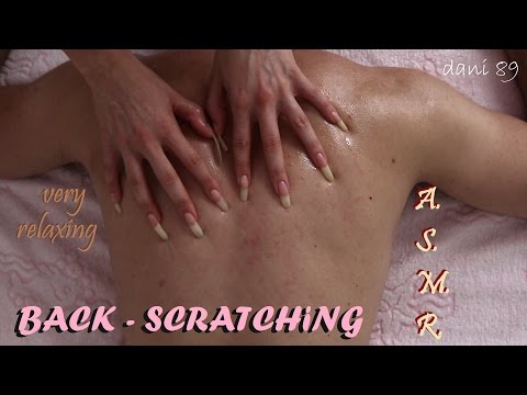 🎧 ASMR 💤 Back Scratching + massage ✦ so relaxing video! ☾ with real sighs & soft snore breath ☽ 👀