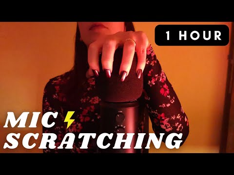 ASMR - 1 HOUR FAST and AGGRESSIVE SCRATCHING MASSAGE | FOAM Cover | INTENSE Sounds | No talking