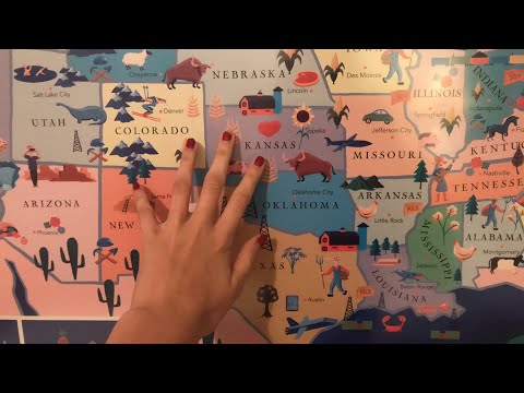 ASMR~ TAPPING AND SCRATCHING ON MAP