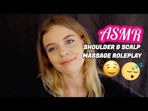 ASMR Ear-To-Ear Shoulder & Scalp Massage RP - Soft Speaking