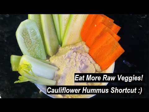 Hate Cauliflower? TRY THIS: Cauliflower Hummus (Shortcut)