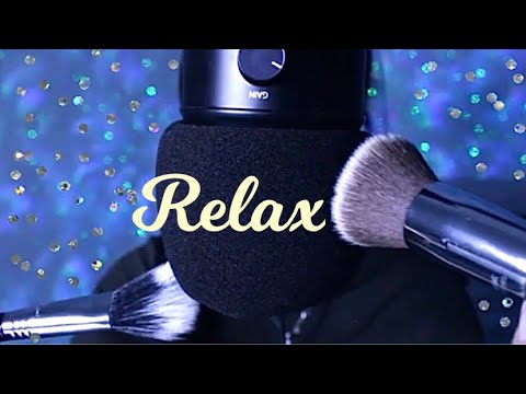 ASMR | Deeply relaxing Microphone Brushing, Ear Brushing with Magical Ambience | NO TALKING
