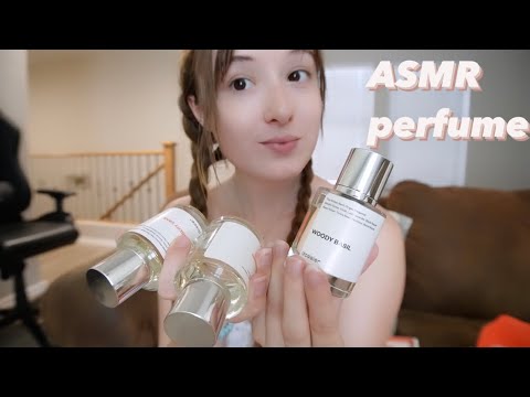 ASMR perfume triggers + glass tapping