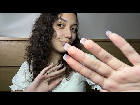 ASMR~ fabric & skin scratching, collarbone tapping, hand sounds, ect 🧸