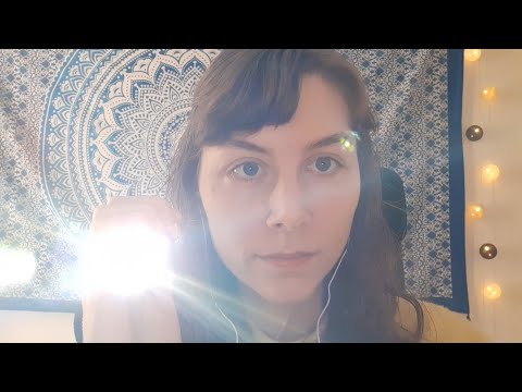 ASMR - general check-up, soft-spoken, face touching, hearing test