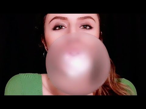 ASMR 🍡 Chewing Gum & Blowing Bubbles