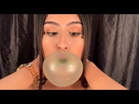 ASMR | INTENSE GUM CHEWING, GUM BLOWING  BUBBLE POPPING SOUNDS (no talking)