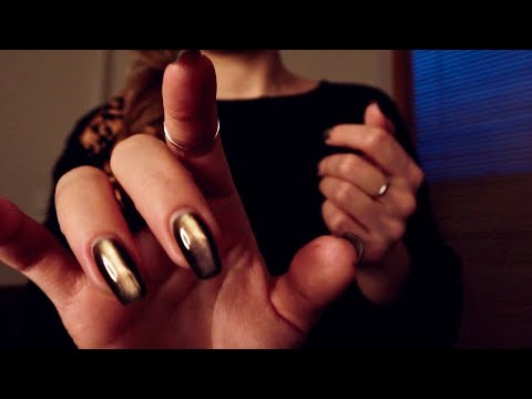 ASMR Hand Movements Sleep Whispering Ear to Ear | Up Close Hand Movements Face Touching