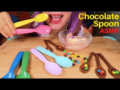 ASMR Chocolate Spoon Eating sound | 스푼 초콜렛 먹방 | CURIE. ASMR