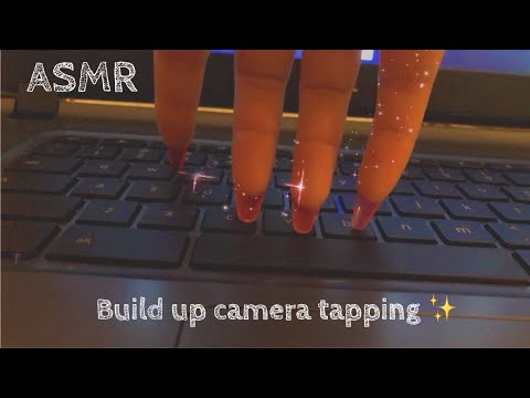 ASMR | Build up camera tapping on laptop | *no talking*