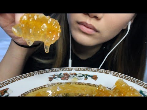 ASMR Raw Honeycomb Eating Sounds (No Talking) | Tascam dr-05 | ASMRhing