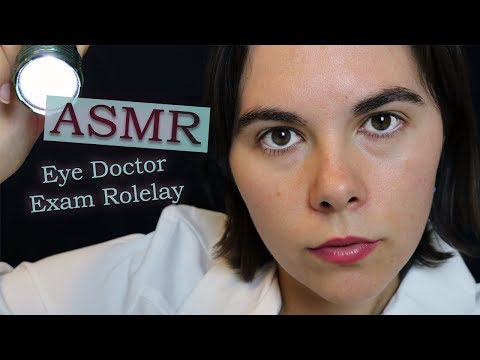 ASMR Eye Doctor Examination Roleplay - Typing - Whispers