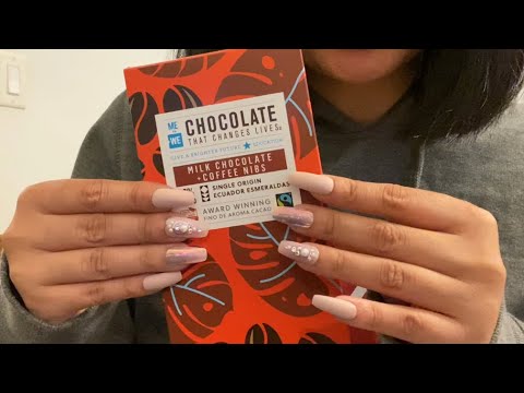 ASMR Tapping and Scratching on Chocolate 🍫