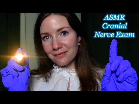 ASMR Cranial Nerve Exam, Ear Cleaning Sounds, Eye Exam, Hearing, Medical Roleplay