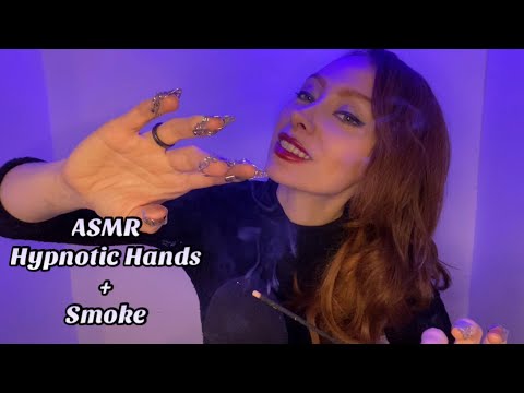 ASMR Hypnotic Hands + Smoke with Whispered Affirmations