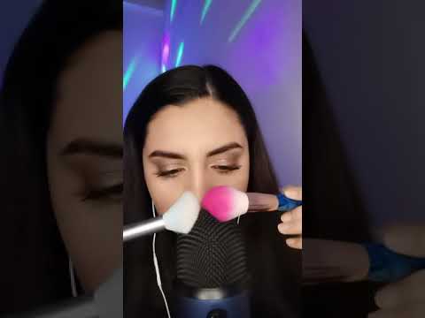 ASMR Soft Mic Brushing & Mouth Sounds #Shorts