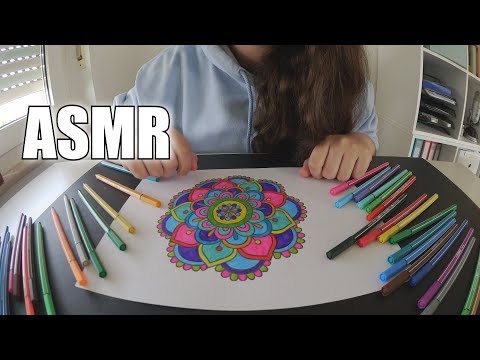 ASMR - Mandala ausmalen - Mandala Coloring - german/deutsch