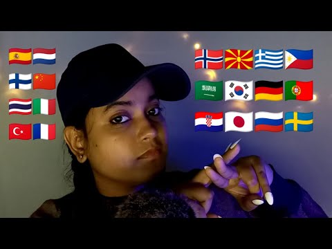 ASMR Fast Whispering *Over* in 20+ Different Languages