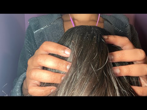 ASMR| Hair Play and Scalp Massage (no talking) 🤫