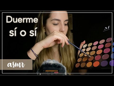 ASMR en español - te MAQUILLO para una fiesta! + M0UTH sounds