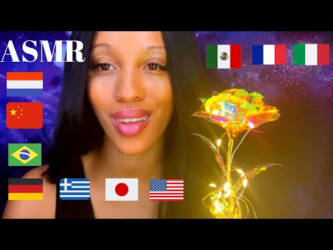 ASMR I love you 💜 10 DIFFERENT LANGUAGES (Dutch, German, French, Portuguese, Italian, Spanish..)💤