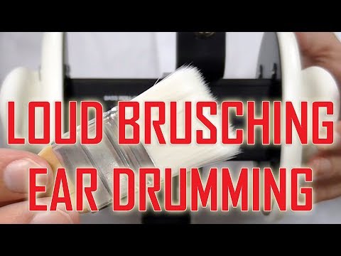 ASMR - Loud Ear Brushing + Ears Drumming (No Talking)(Sleep)
