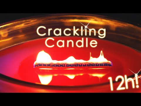 12 Hours Crackling Candle Fire | Relaxing Cozy Soothing Sound