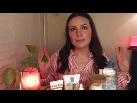 ASMR Get Unready With Me🧖‍♀️ Soft-Spoken🌙 Skin & Hair Care 🧼 💕 Books + Chit Chat
