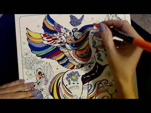 ASMR | Permanent Marker Sounds On Canvas For Relaxation (Soft Spoken)