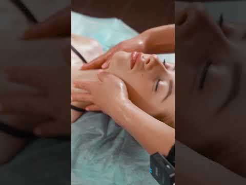 Maximum ASMR relaxing neck and facial massage for lovely Karina #asmrmassage