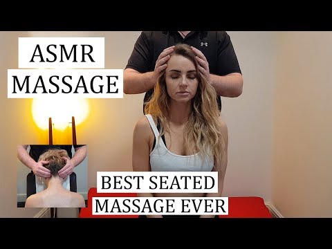 ASMR Massage - Best seated Massage Ever | Neck, shoulder & Back | No talking