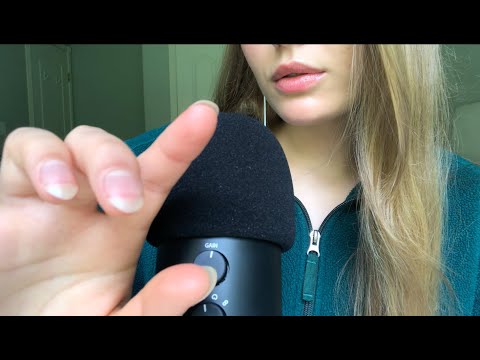 ASMR tracing your face with tongue clicking