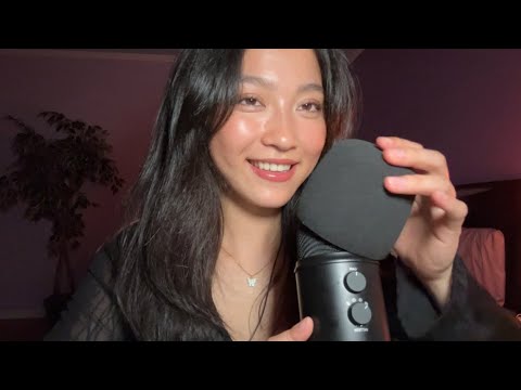 ASMR Gentle Foam Mic Swirling & Pumping | Personal Attention & Trigger Words