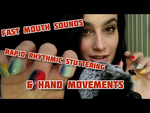 ASMR Fast & Aggressive Hand Movements, Hand Sounds, Mouth Sounds+