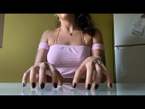 ASMR | TAPPING ON A GLASS TABLE✨✨