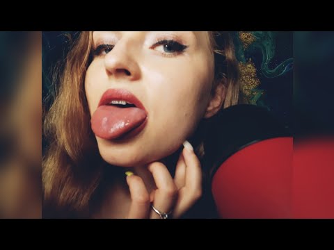 ASMR| licking lens, mic licking,  tongue flicking,  kissing