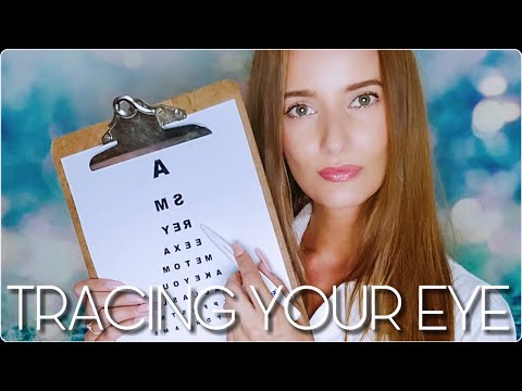 ASMR ROLEPLAY EYE EXAM & TEST - FOLLOW MY FINGER TRACING TRIGGER WORDS