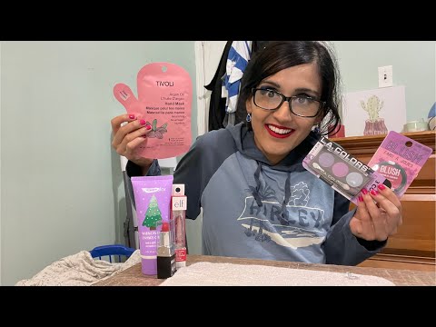 ASMR Whisper Makeup Haul | Skin Care Products | Tapping & Scratching