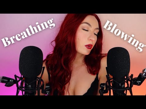 ASMR Ear Blowing & Breathing with Kisses